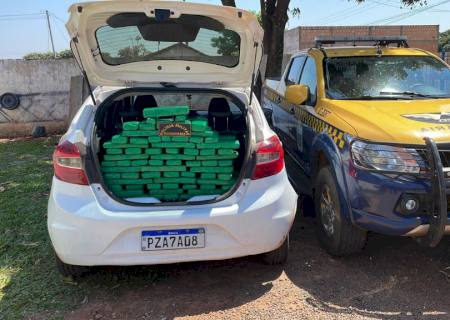 Traficante é preso com carro carregado com maconha na MS-156